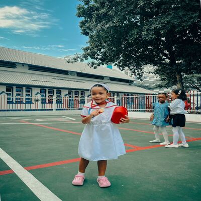 Students learning at David's Academy