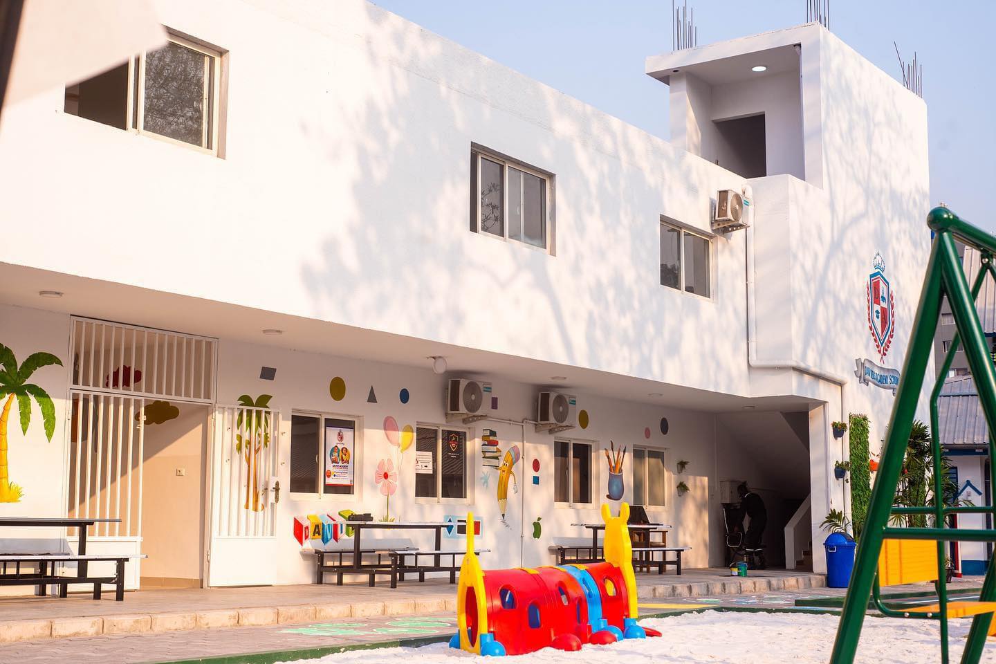 Students in classroom activities at David's Academy