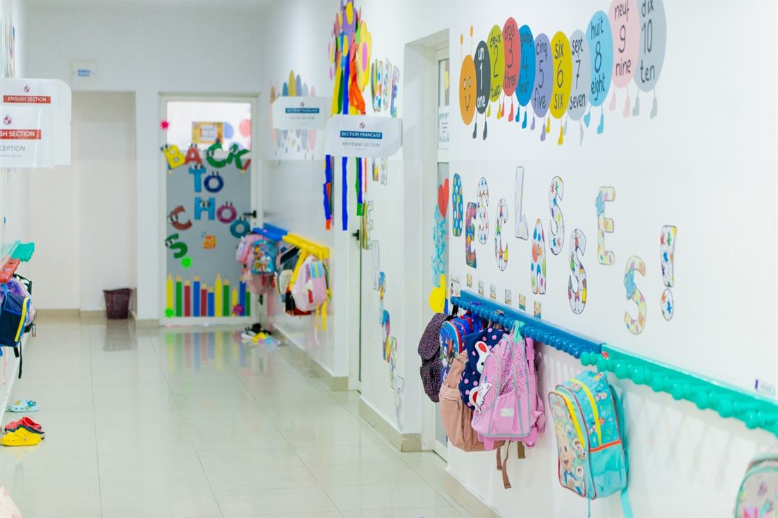 Students in class at David's Academy